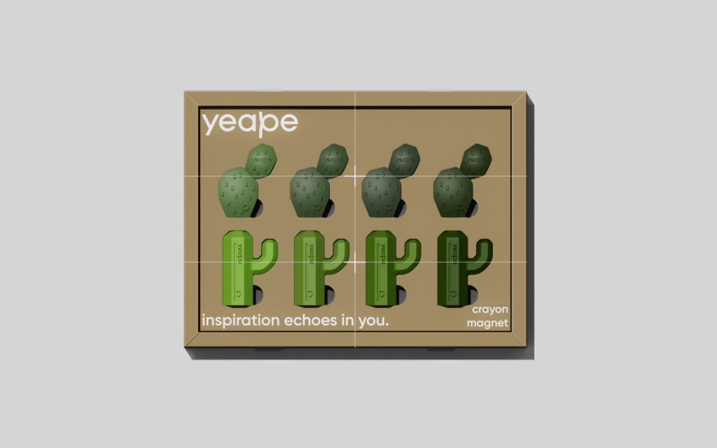 Cactus Crayon Magnet&nbsp;Set